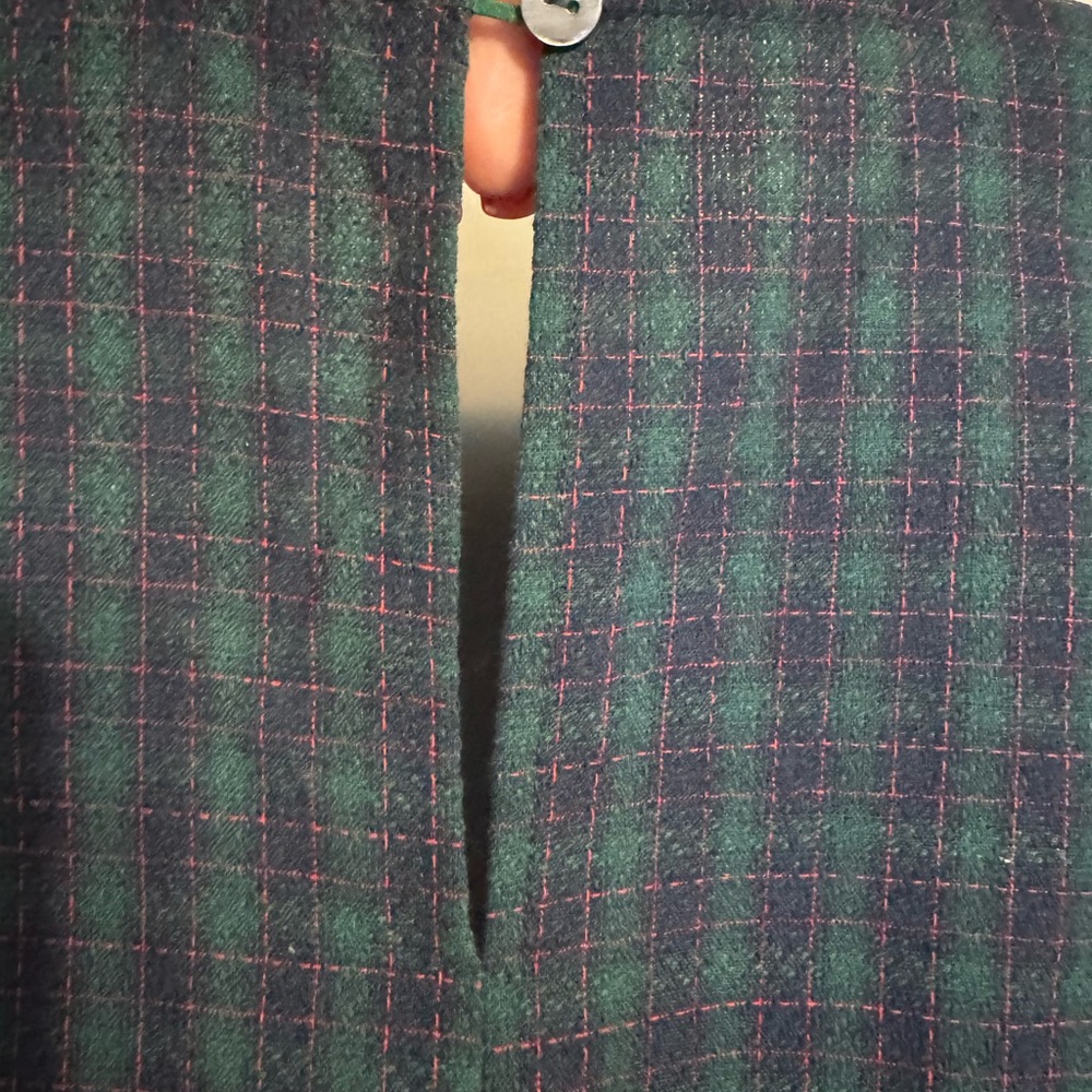 NWT She + Sky Green Plaid Blouse #FALL2025   MEDIUM/LARGE   #@ - Picture 7 of 11